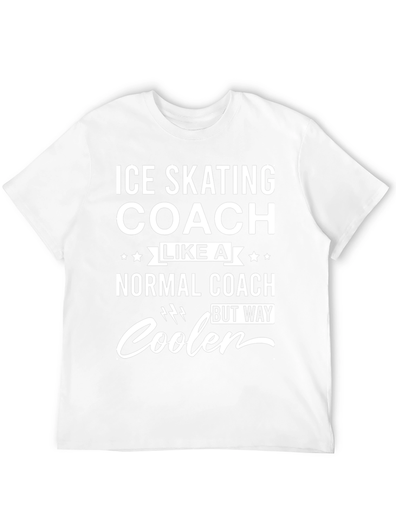 Black Ice Skating Coach T-Shirt - Cooler Than Normal! view 12