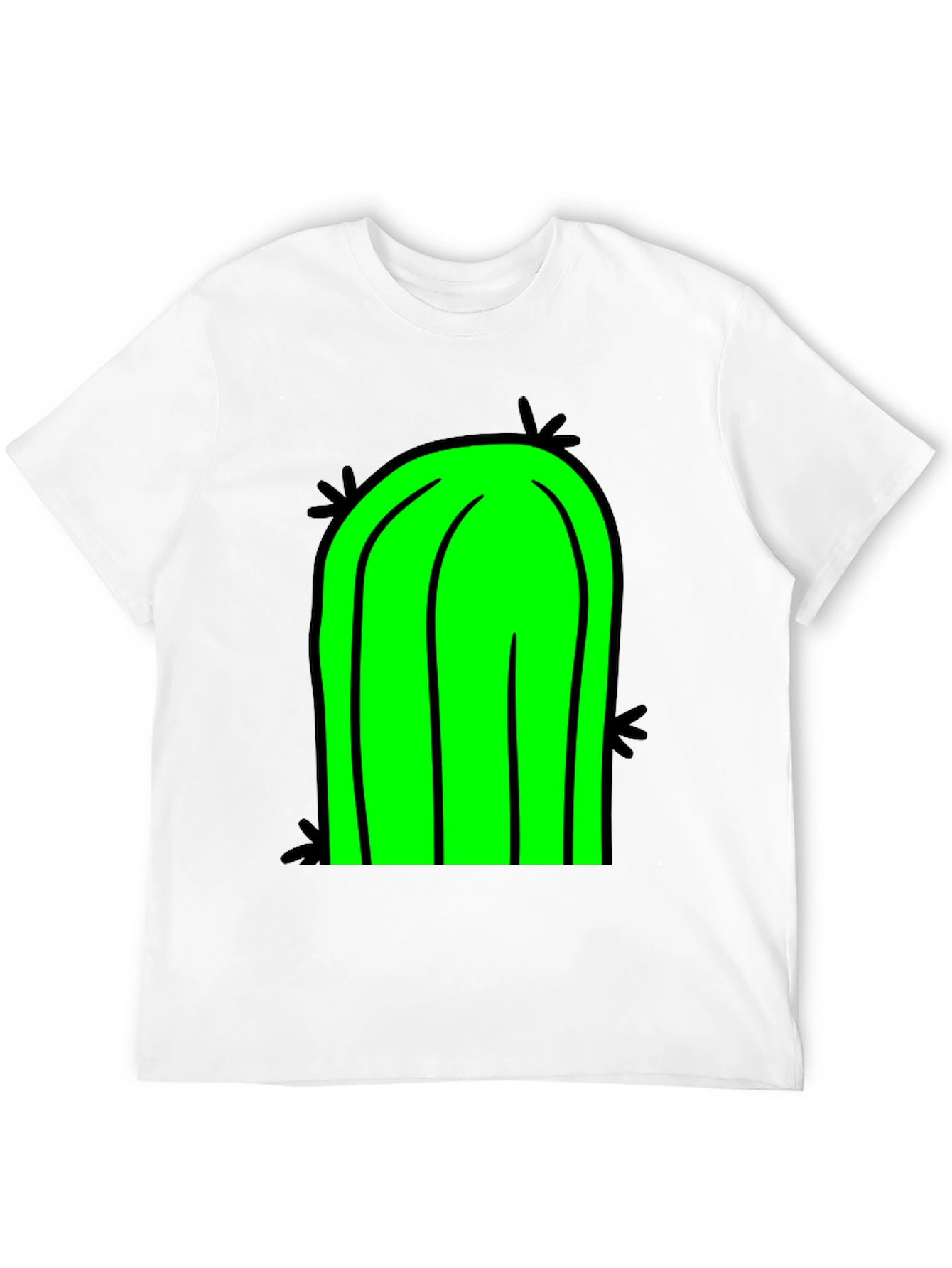 Black Cactus Graphic T-Shirt - Black Cotton Tee view 12