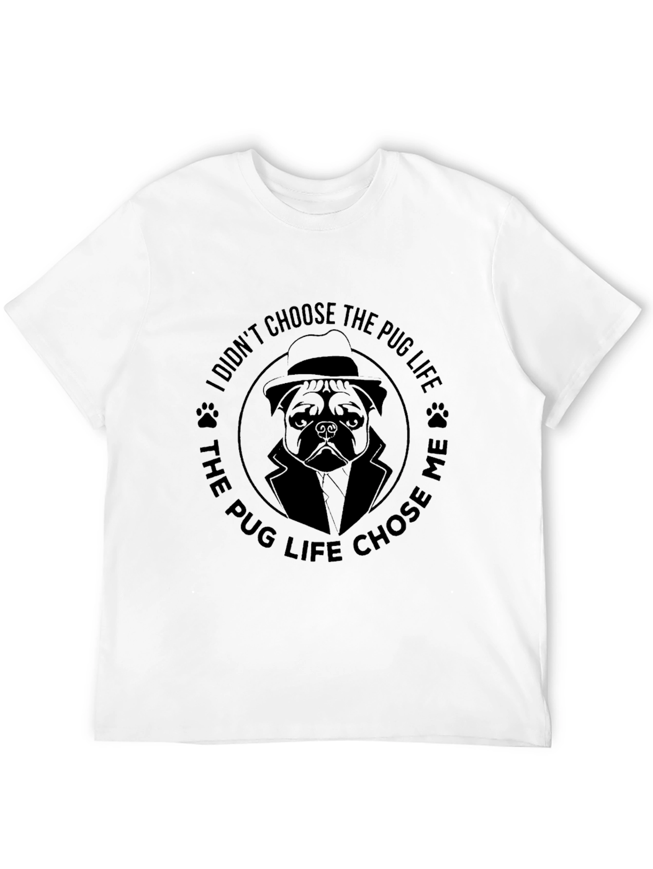 Black Pug Life T-Shirt - Black Graphic Tee for Dog Lovers view 12