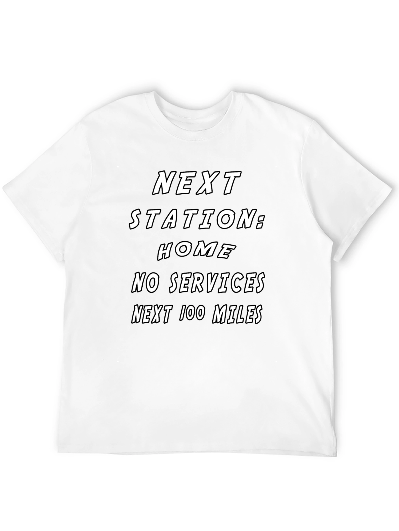 Black Next Station Home Black T-Shirt view 12