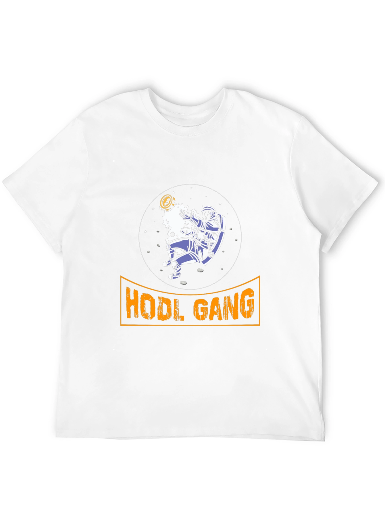 Black HODL Gang Crypto Astronaut T-Shirt view 12