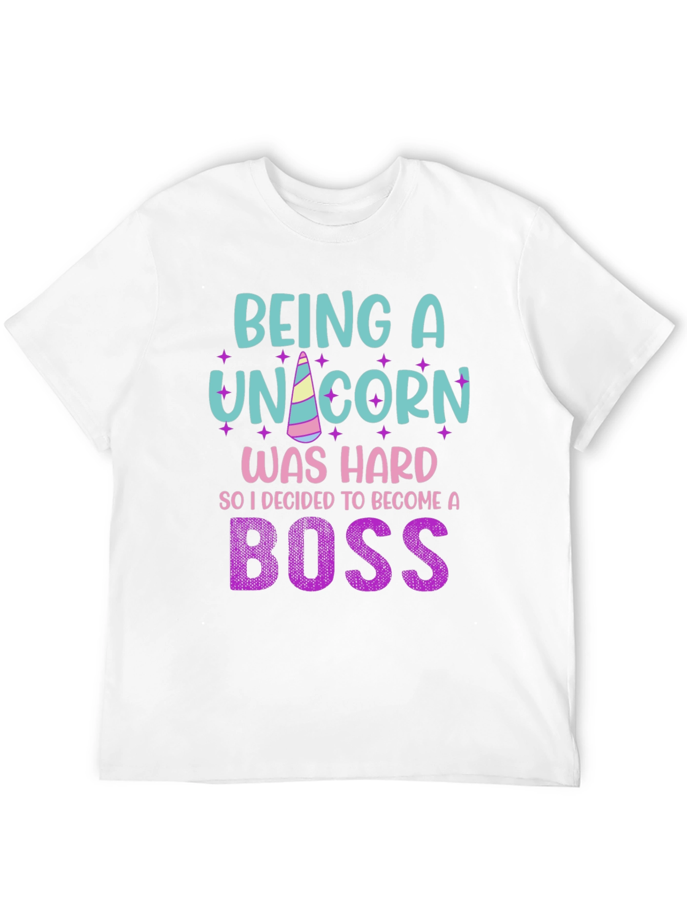 Black Being A Unicorn Was Hard - Funny Novelty T-Shirt view 12