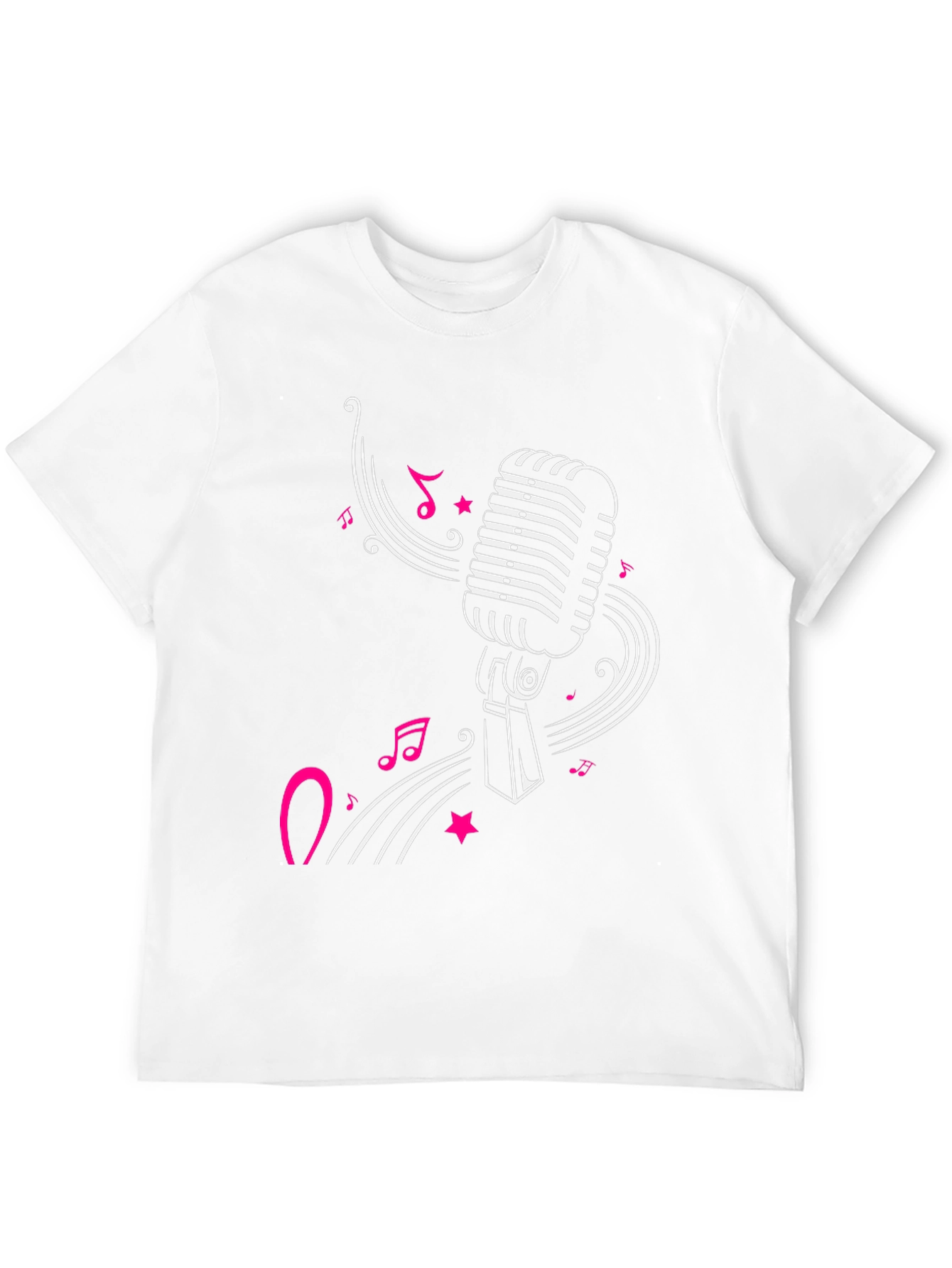 Black Retro Microphone Graphic Tee - Black view 12