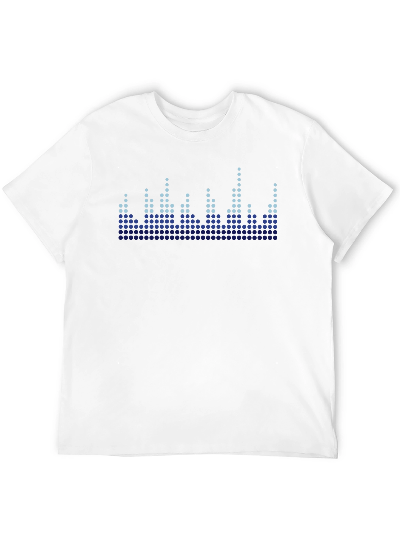 Black Cool Graphic Equalizer Black T-Shirt view 12