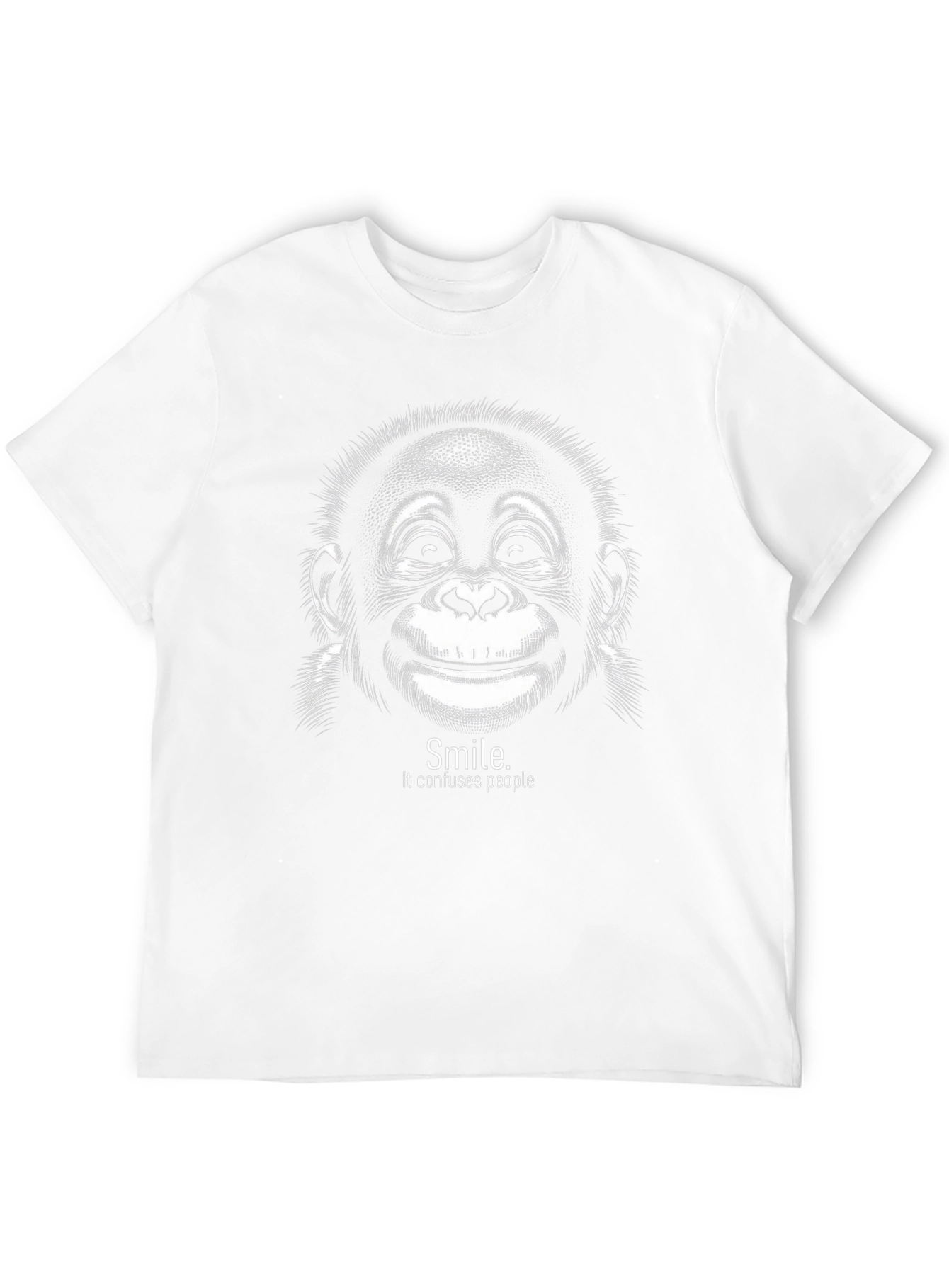 Black Smile Confuses People Graphic Tee view 12