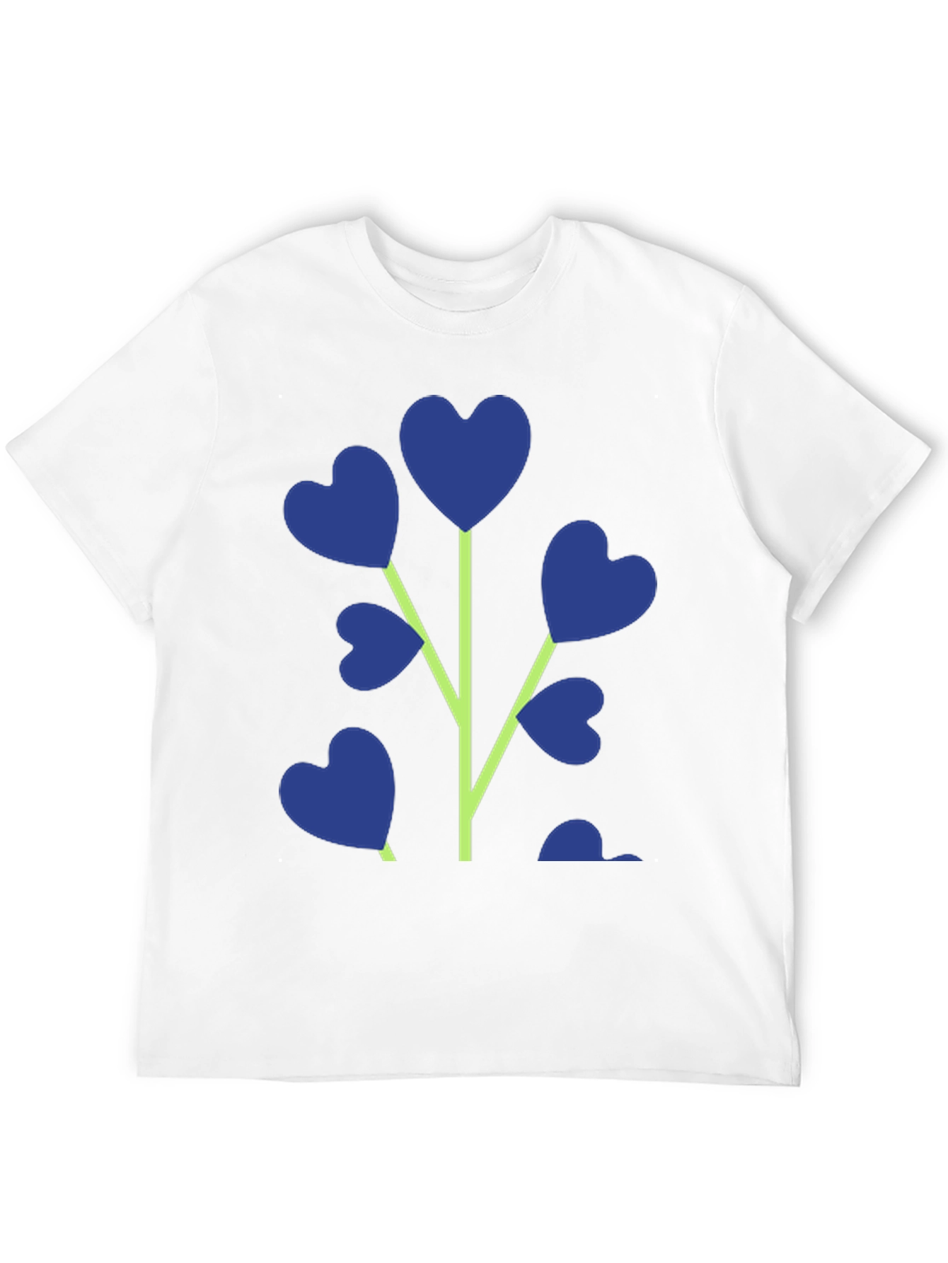 Black Heart Plant Graphic T-Shirt - Stylish Men's Tee view 12