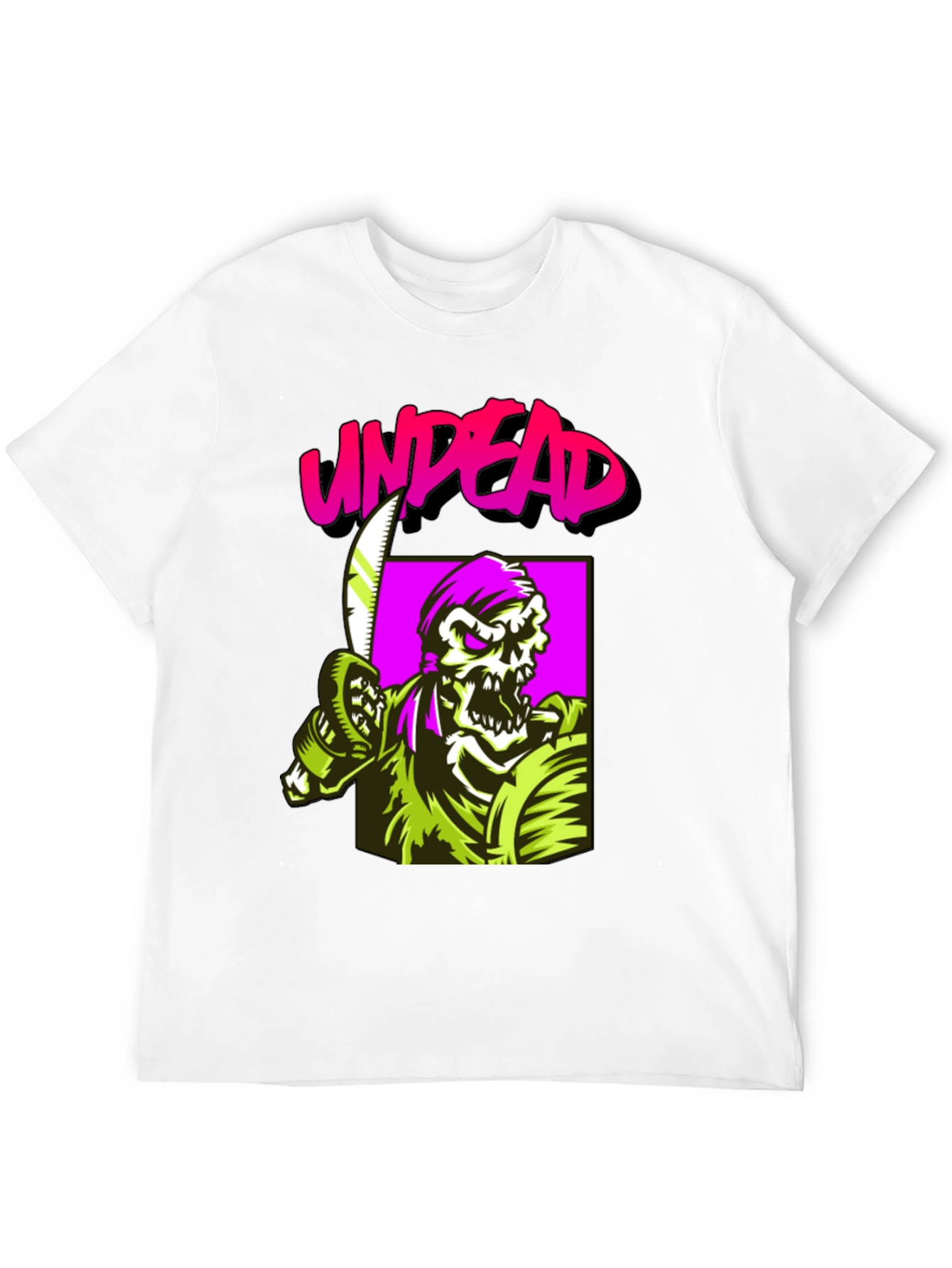 Black Undead Graphic Tee - Black Cotton Shirt view 12