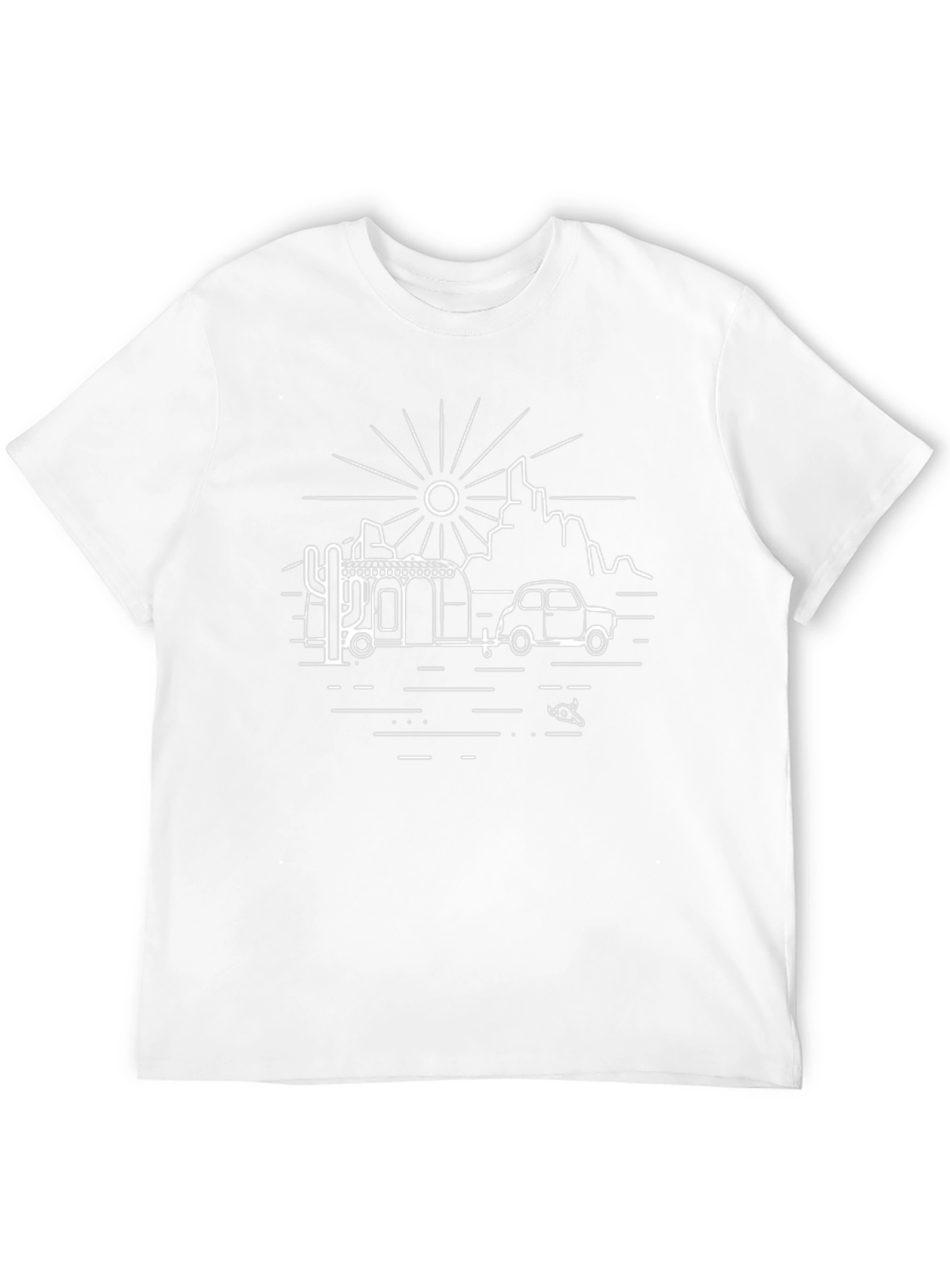 Black Retro Desert Road Trip Graphic Tee view 12