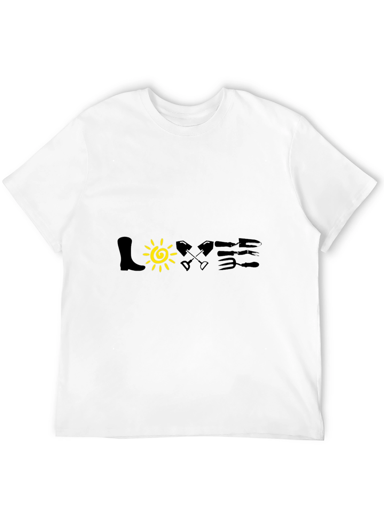 Black Gardening Lover T-Shirt - Black view 12