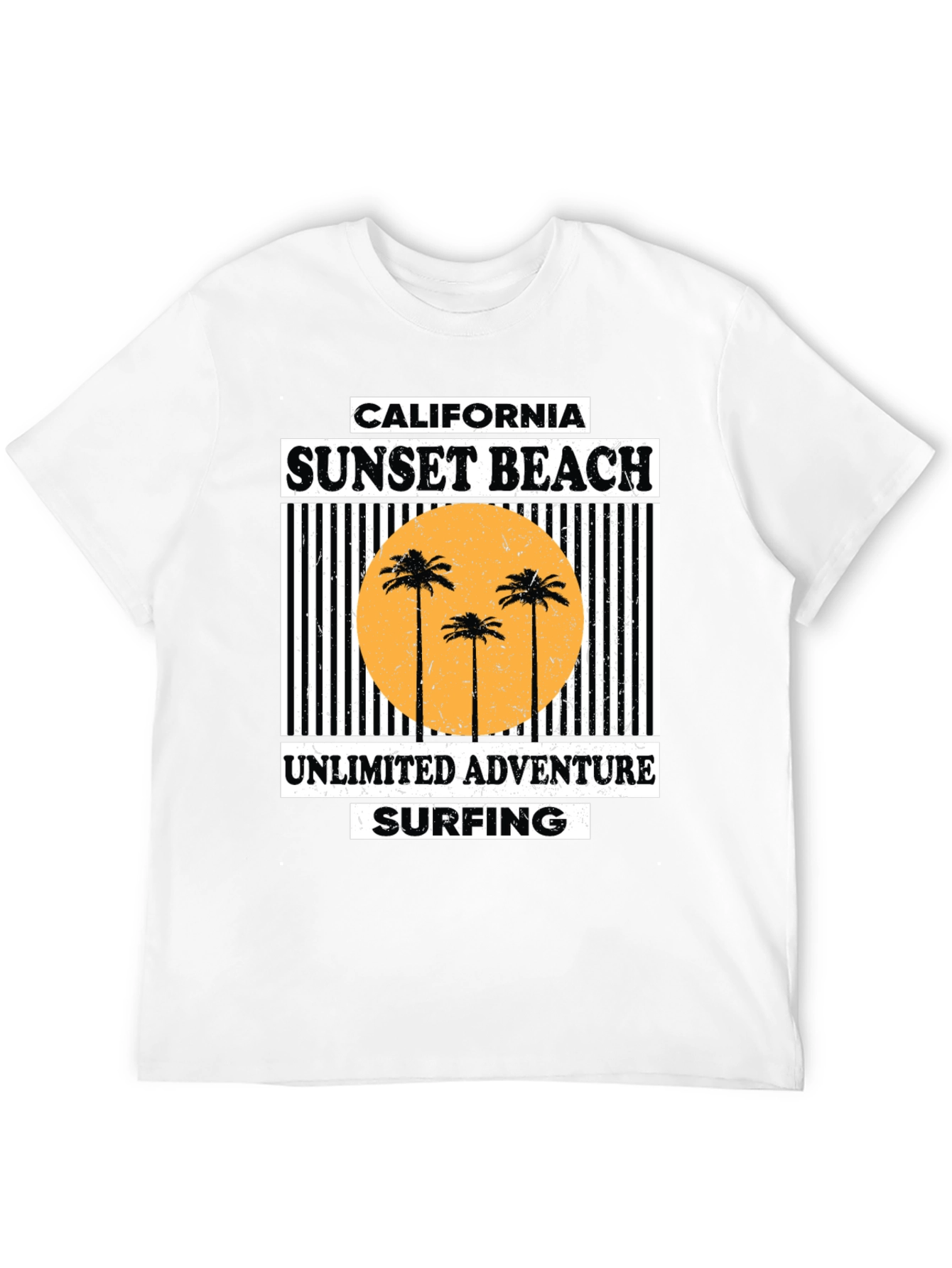 Black California Sunset Beach Graphic Tee - Unlimited Adventure view 12