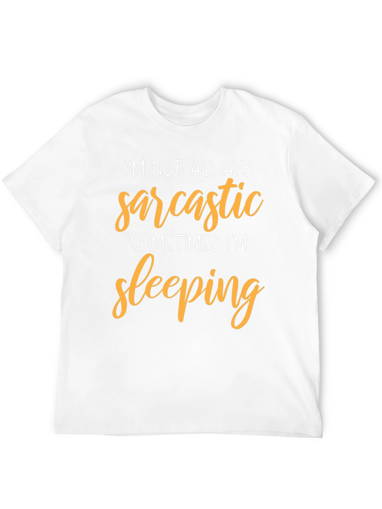 Black Sarcastic Sleeping Black T-Shirt - Funny Graphic Tee view 12
