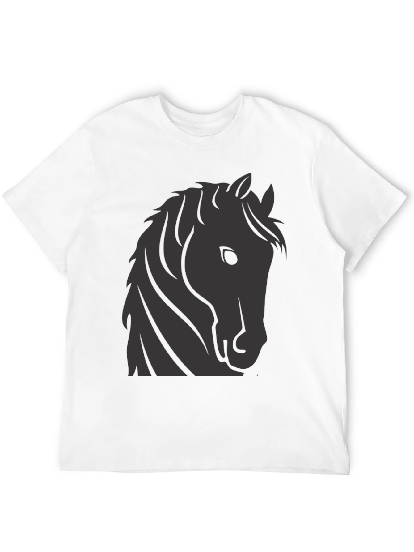 Black Horse Graphic Tee - Stylish Black T-Shirt view 12