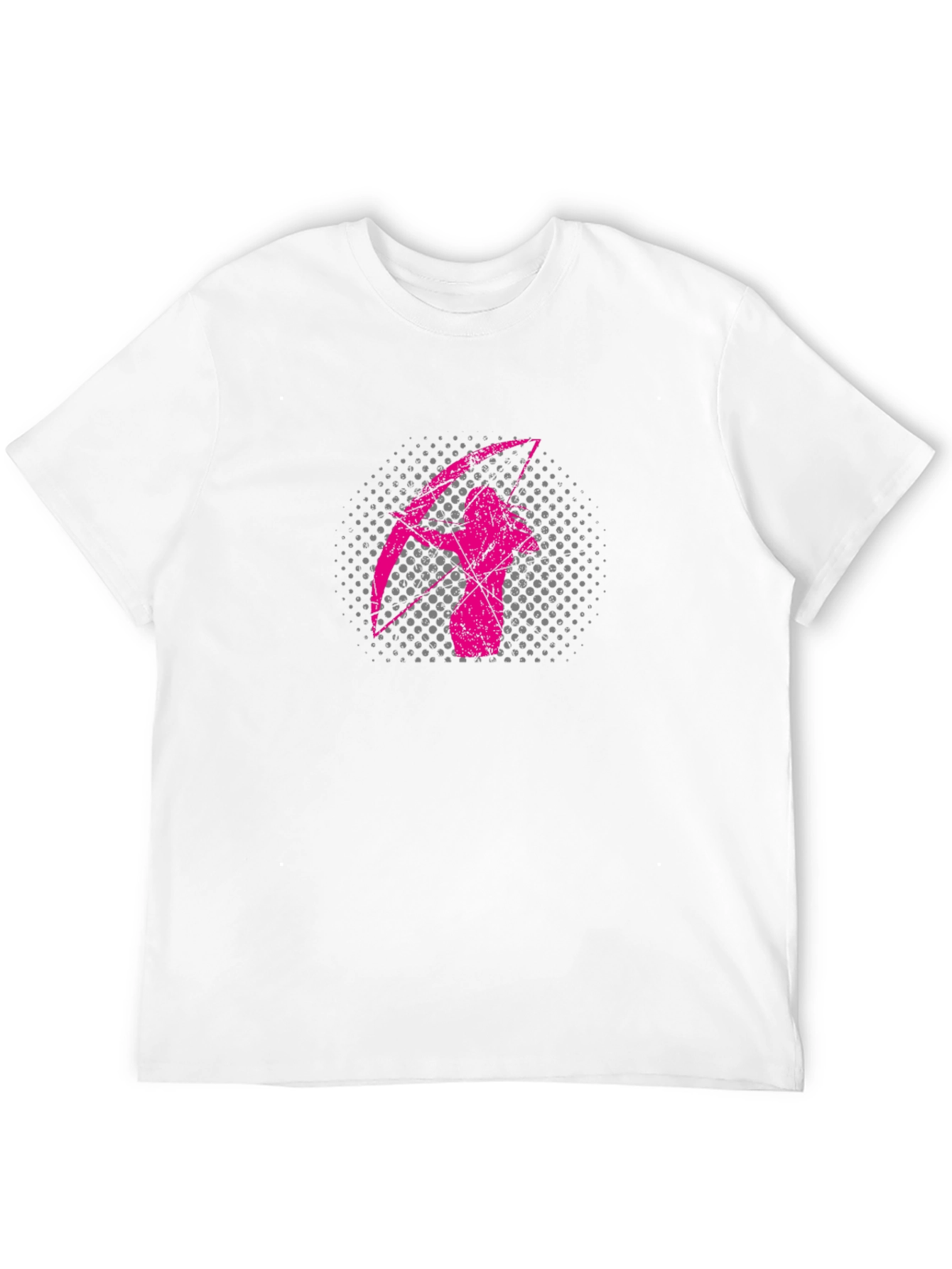Black Pink Archer Graphic Black T-Shirt view 12