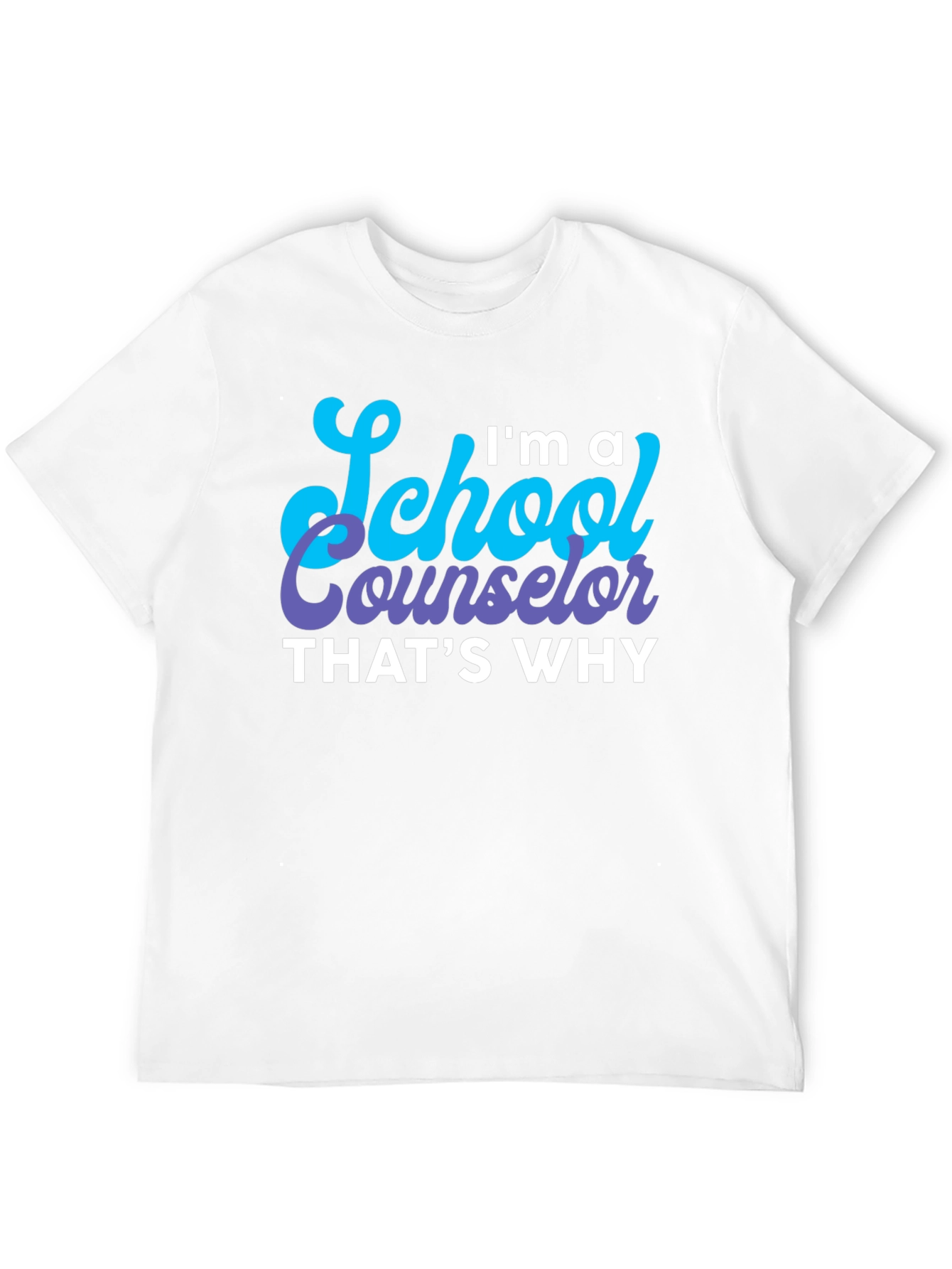 Black School Counselor Graphic T-Shirt view 12