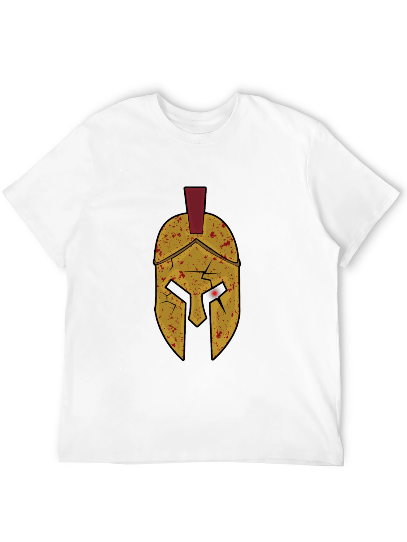 Black Spartan Helmet Graphic Tee - Black view 12