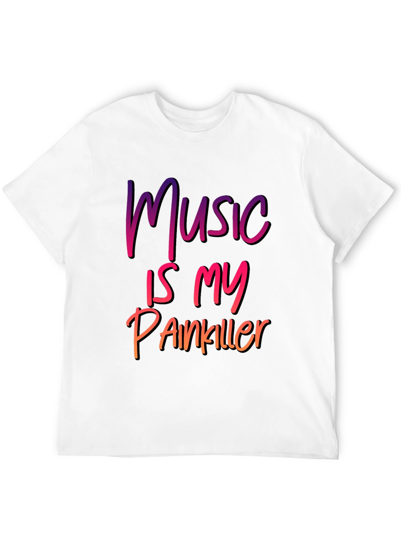 Black Music Is My Painkiller Graphic Tee view 12