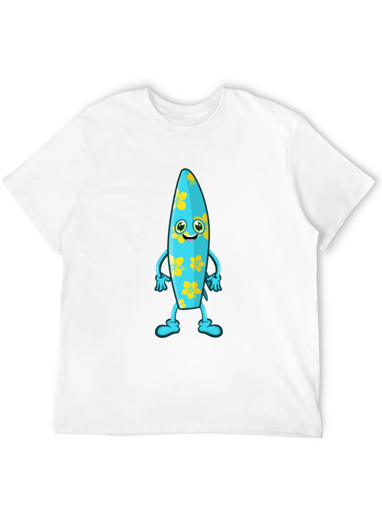Black Fun Surfboard Character Graphic Tee view 12