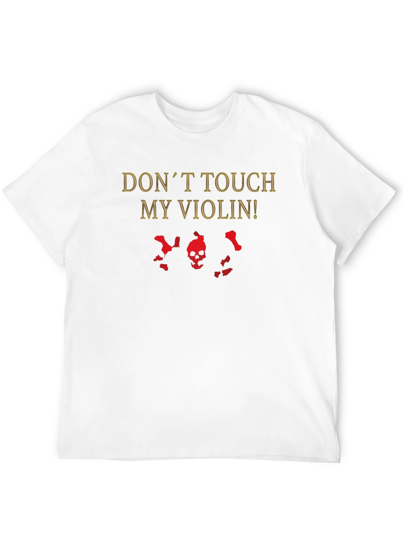 Black Don't Touch My Violin! Graphic T-Shirt view 12