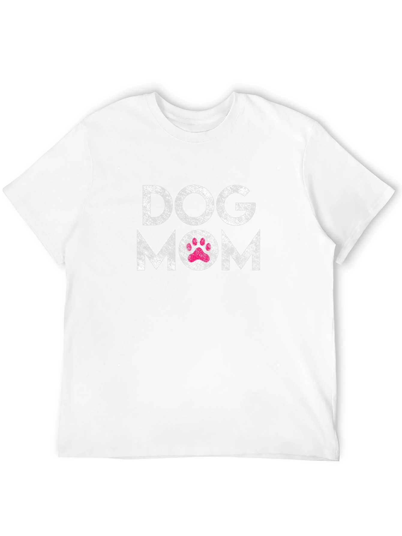 Black Dog Mom T-Shirt - Cute Paw Print Design view 12