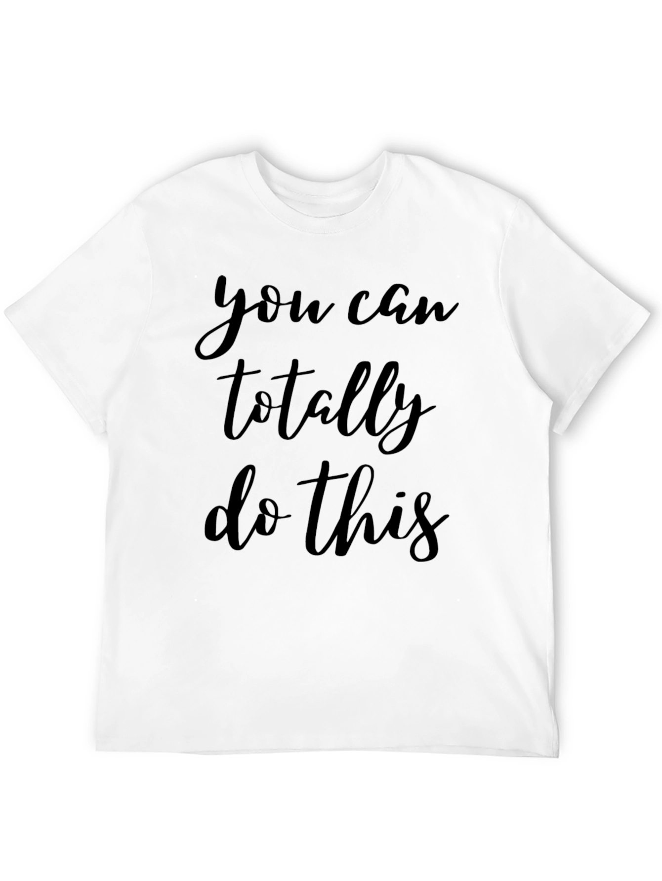 Black Motivational Black T-Shirt - You Can Do This! view 12