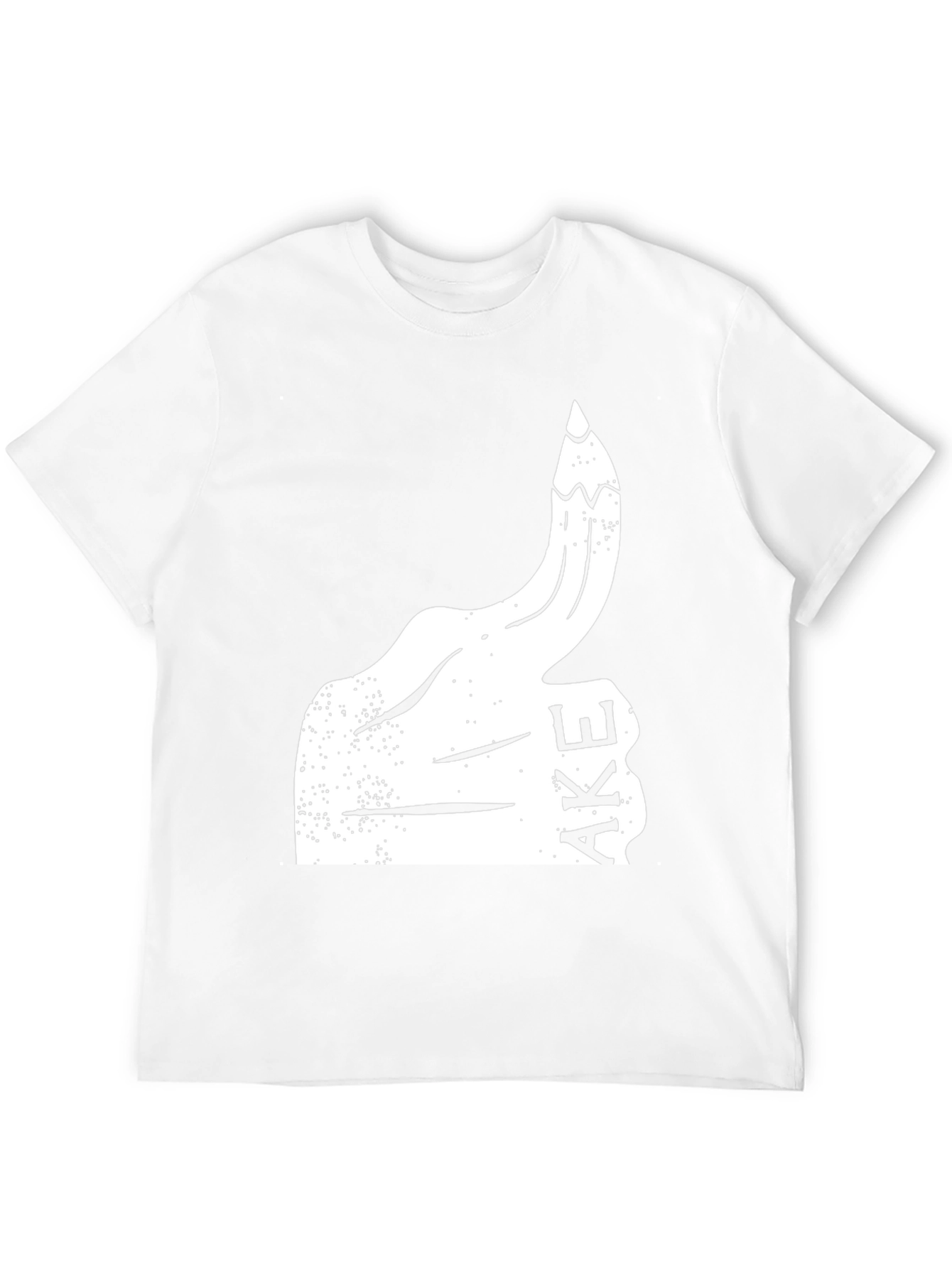 Black Funny Graphic Tee - Thumbs Up Fake view 12