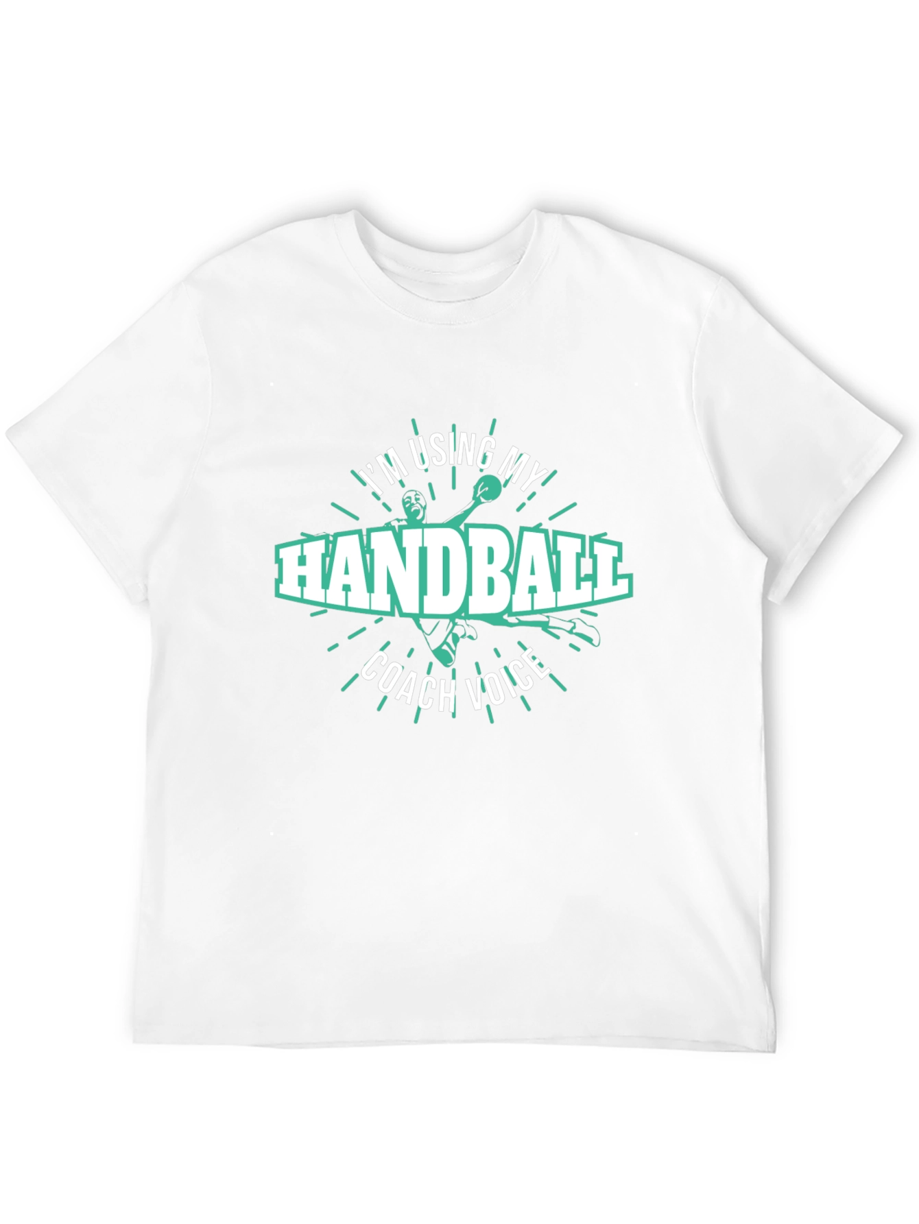 Black Handball Coach Voice T-Shirt view 12