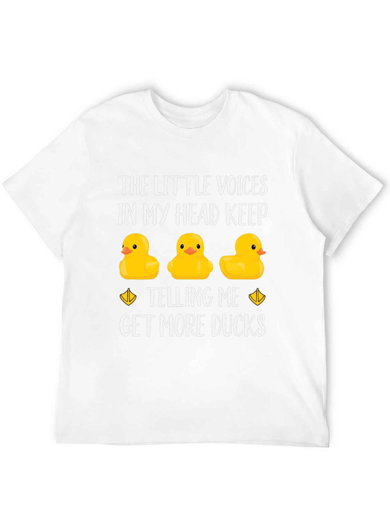 Black Funny Duck Lover T-Shirt - The Little Voices In My Head view 12