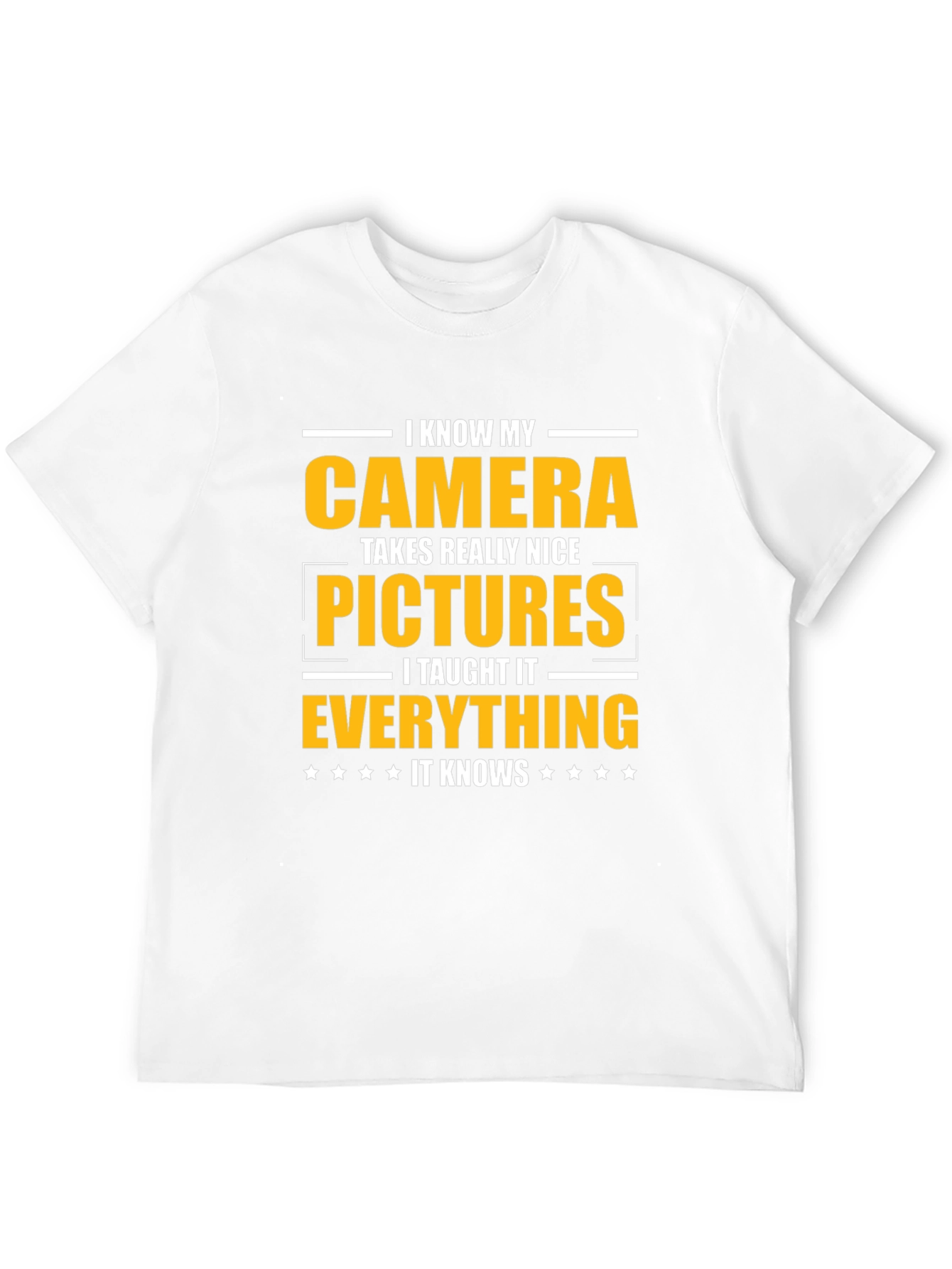 Black Funny Camera T-Shirt - I Taught It Everything! view 12