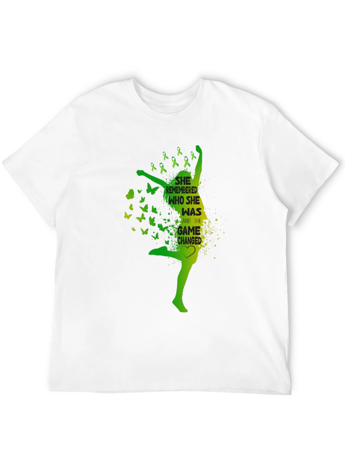 Black Empowering "She Remembered" Graphic Tee - Black view 12