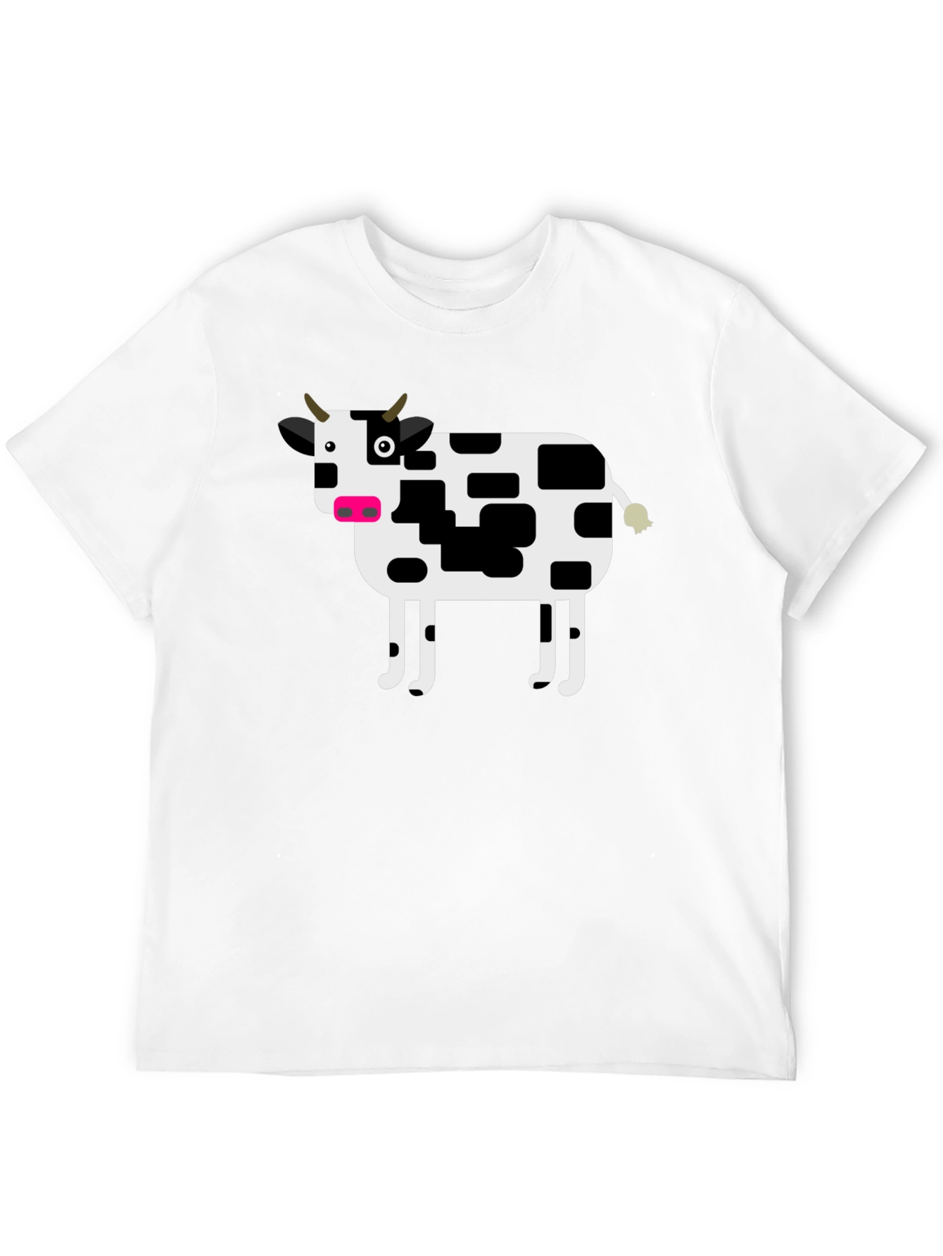 Black Cow Graphic T-Shirt - Black Cotton Tee view 12