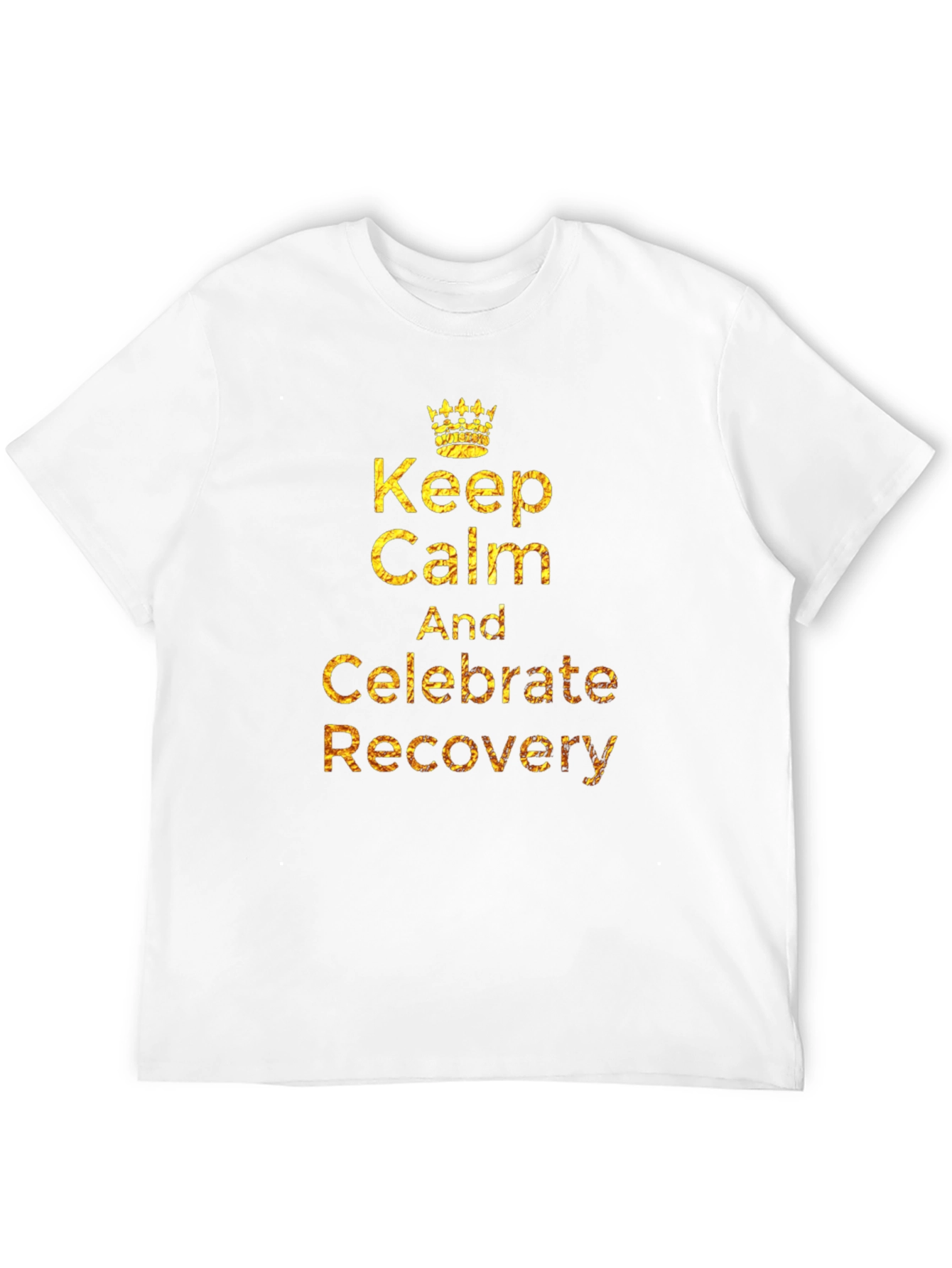 Black Keep Calm & Celebrate Recovery T-Shirt view 12