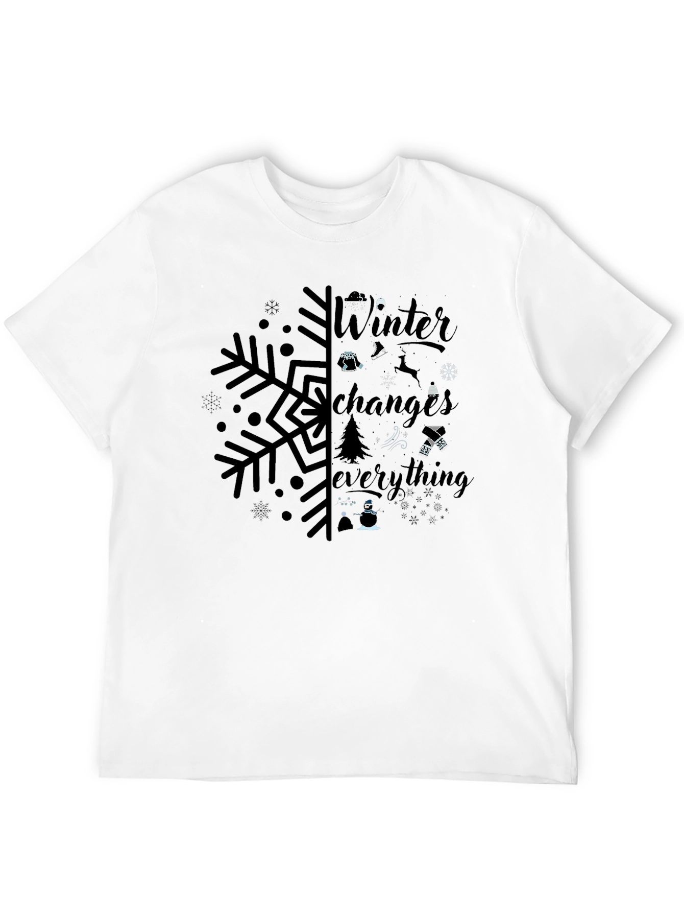 Black Winter Changes Everything T-Shirt view 12