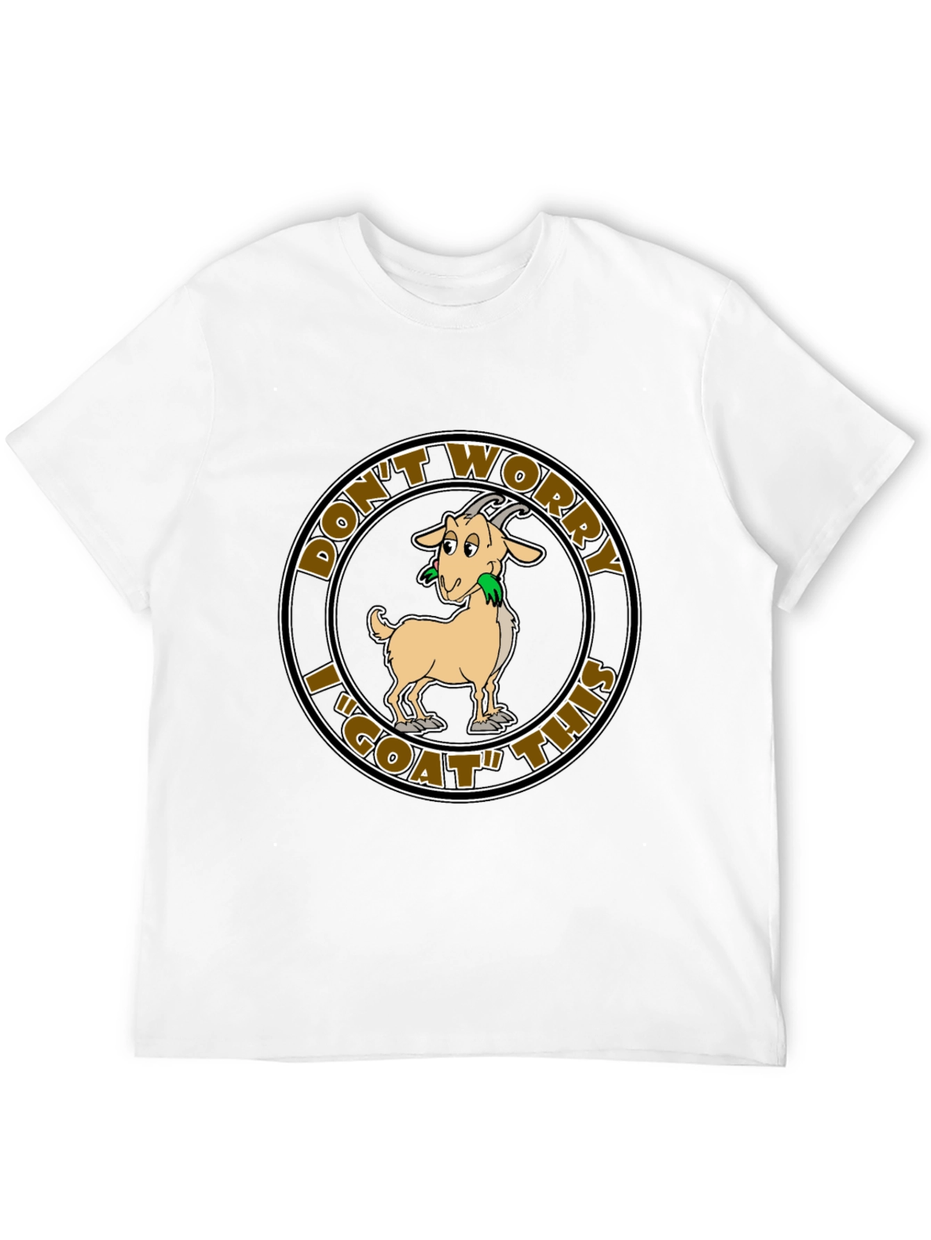Black Don't Worry I "GOAT" This Funny T-Shirt view 12