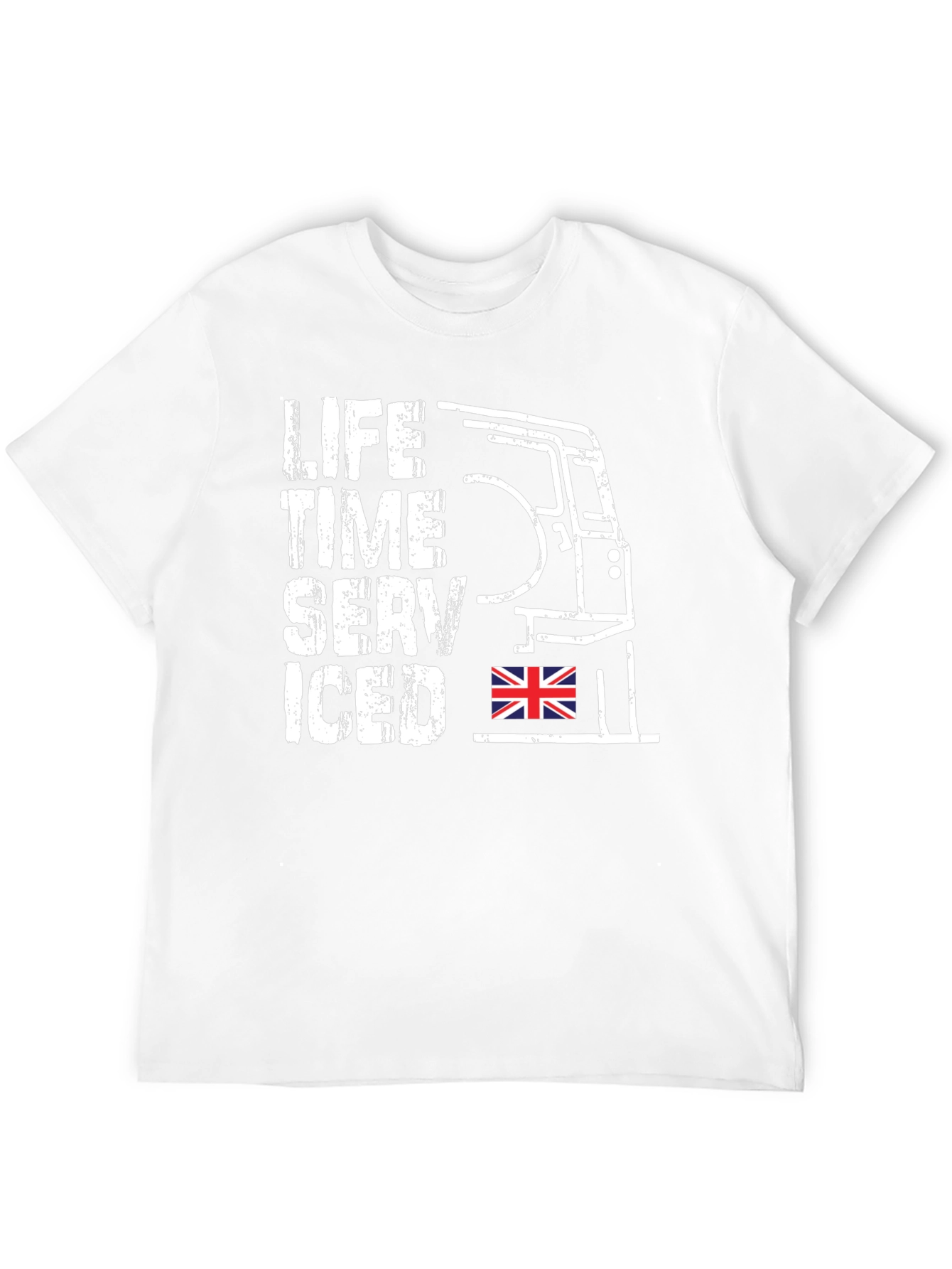 Black Life Time Serviced T-Shirt - Classic British Car Tee view 12