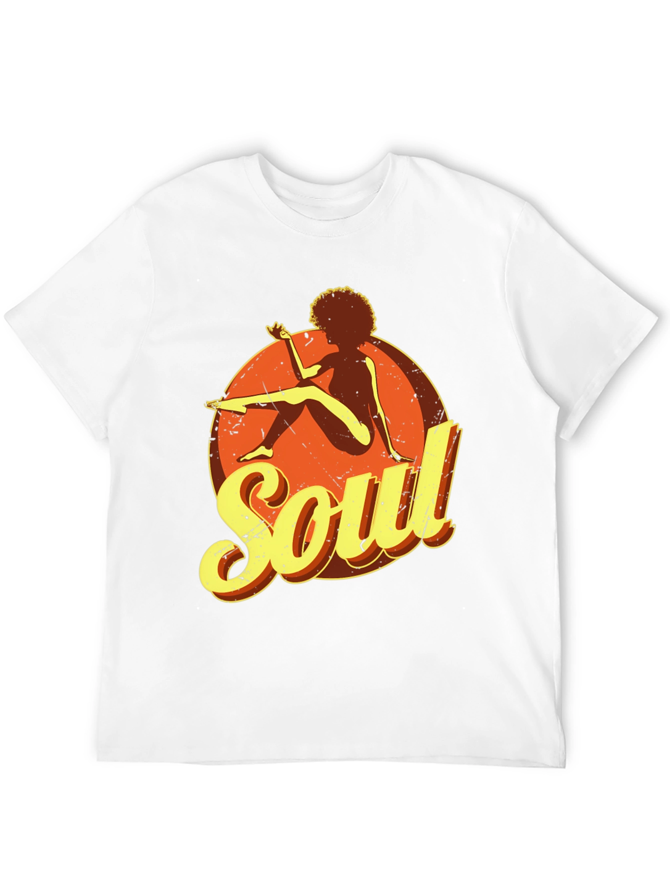 Black Retro Soul Graphic T-Shirt view 12