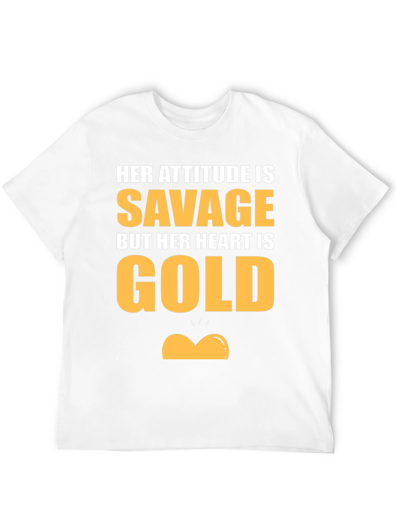 Black Savage Heart of Gold Graphic T-Shirt view 12