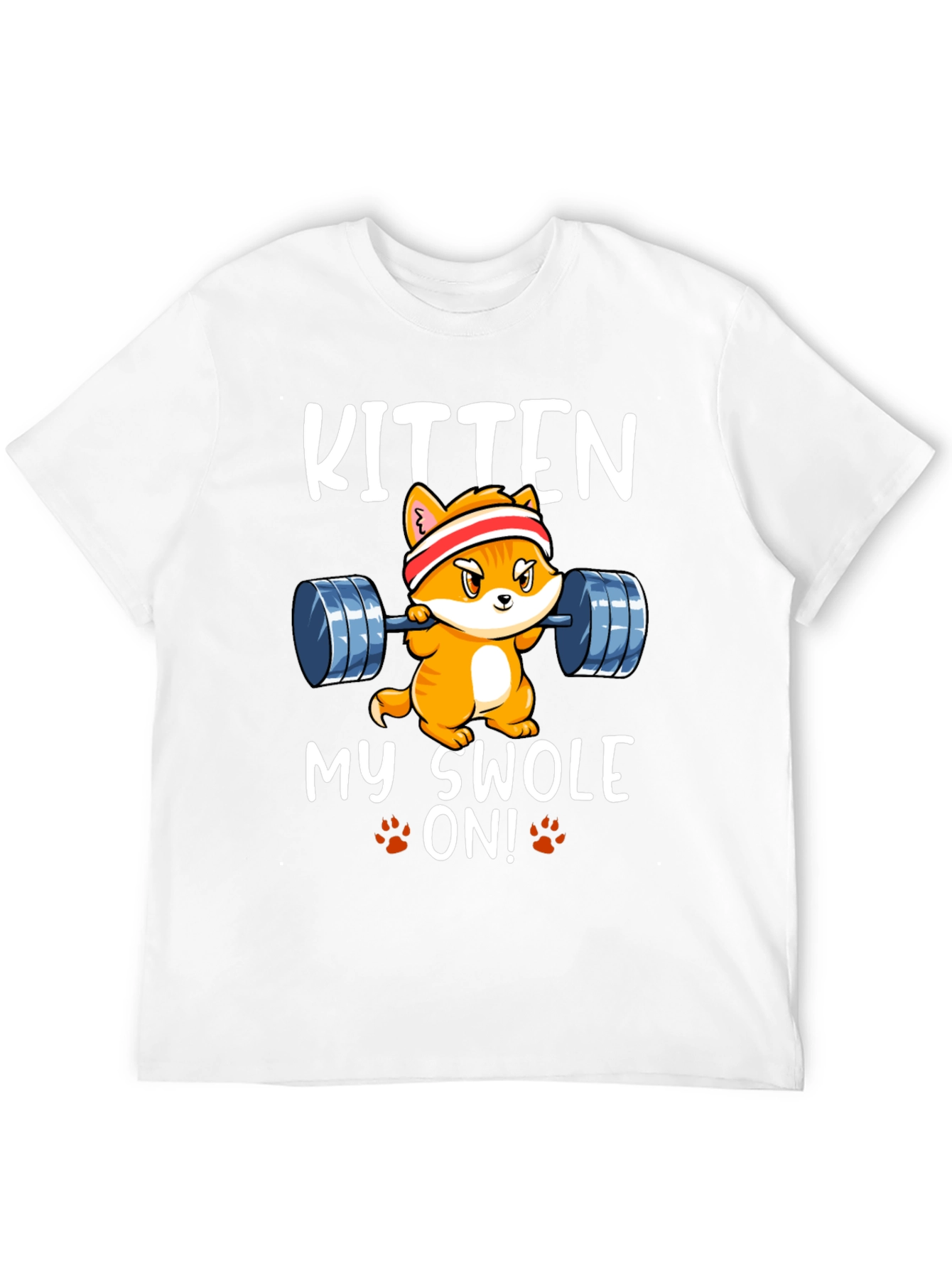Black Kitten My Swole On! T-Shirt Gym Workout Tee view 12