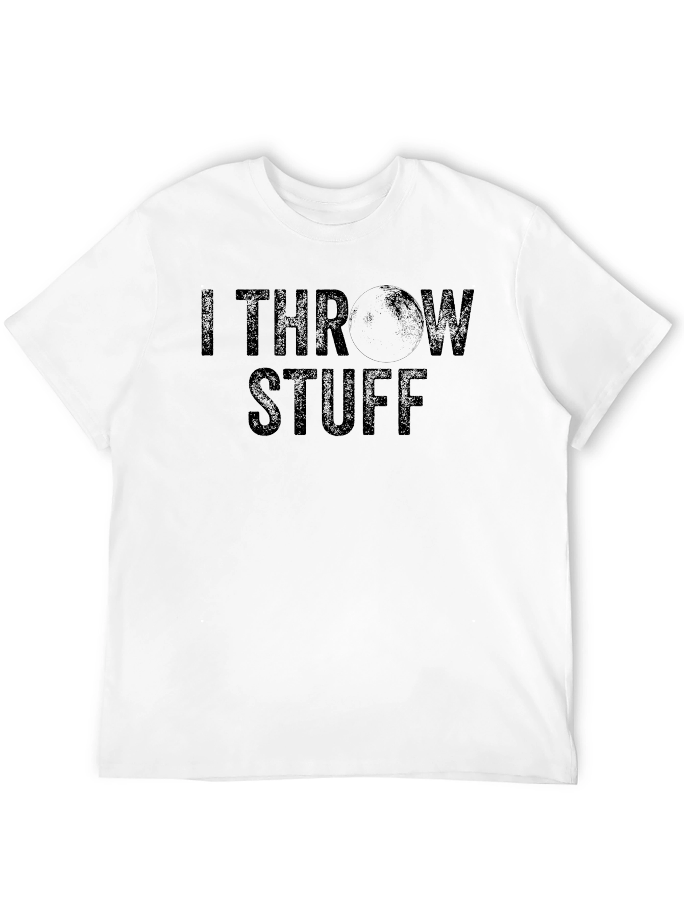 Black I Throw Stuff Graphic Tee - Novelty Shirt view 12