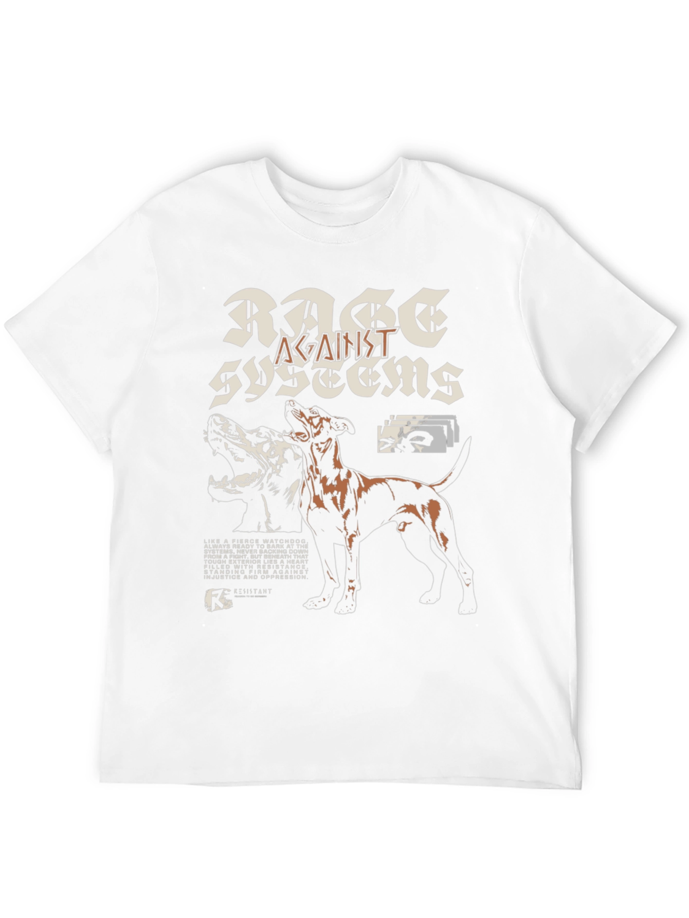 Black Rage Against Systems Graphic T-Shirt - Black view 12