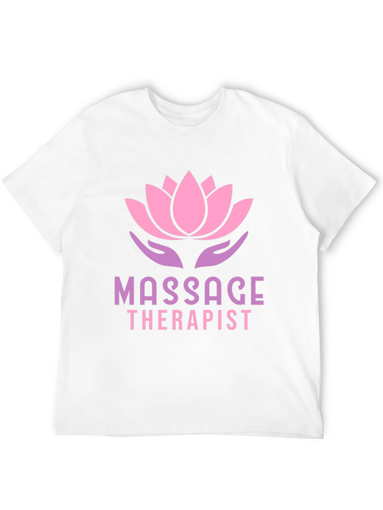 Black Massage Therapist Lotus Flower T-Shirt view 12