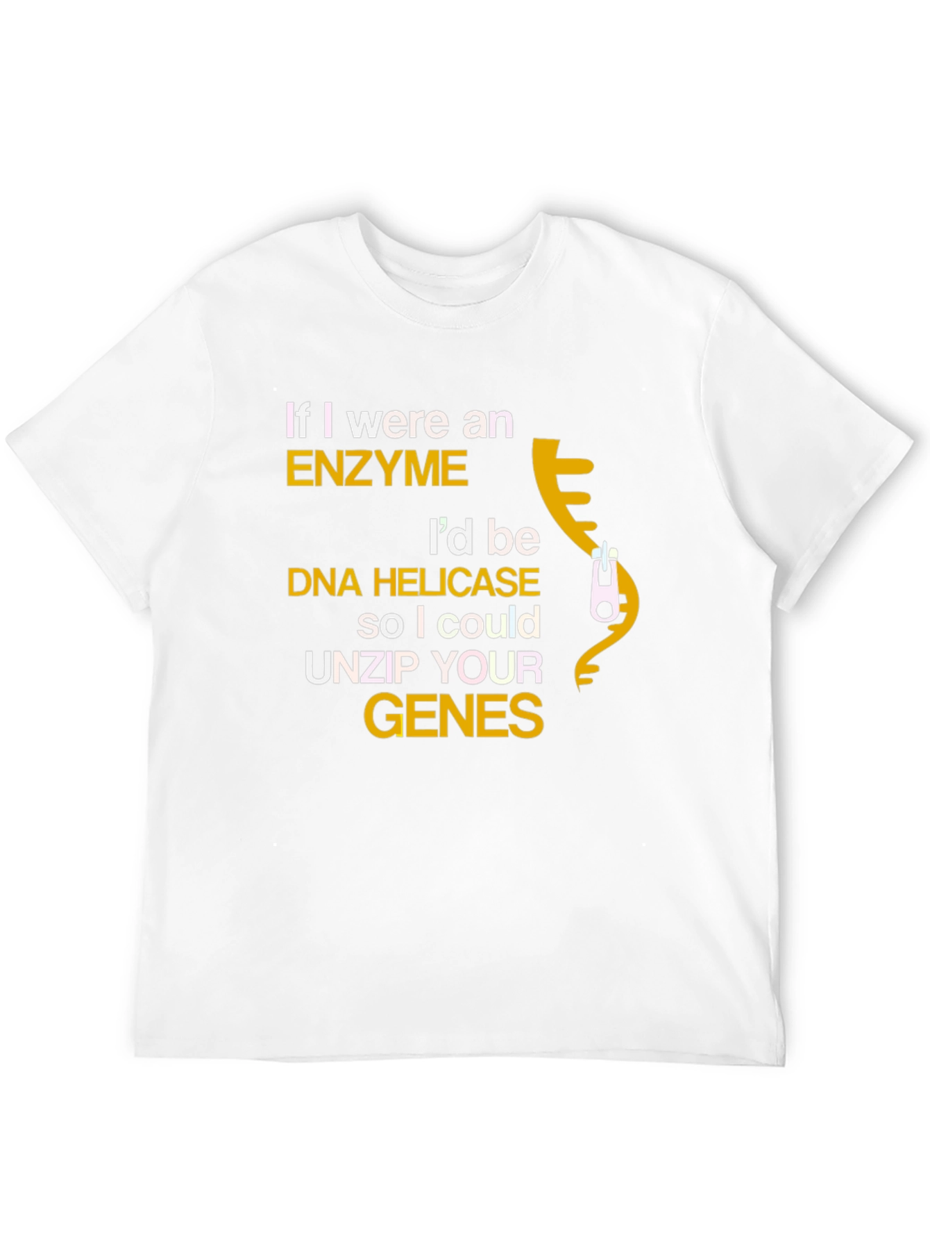 Black Enzyme DNA Helicase Funny Science T-Shirt view 12