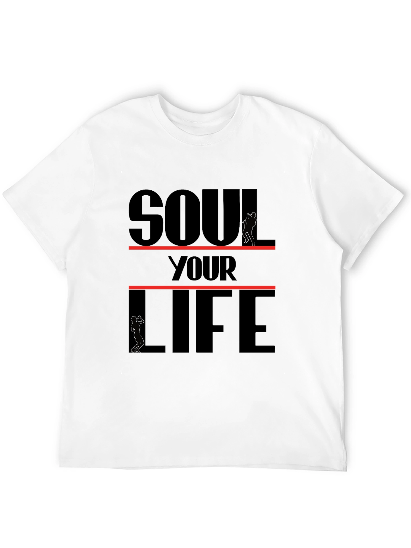 Black Soul Your Life Black Graphic Tee view 12