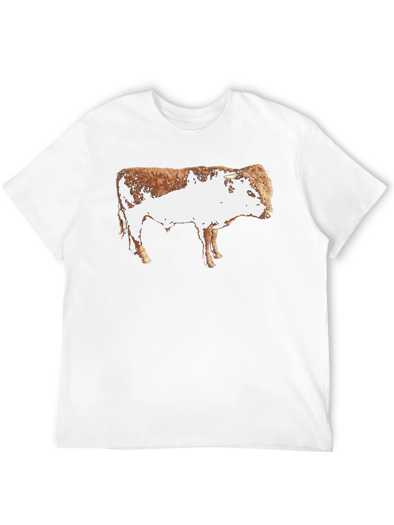 Black Cow Graphic Black T-Shirt - Animal Print Tee view 12