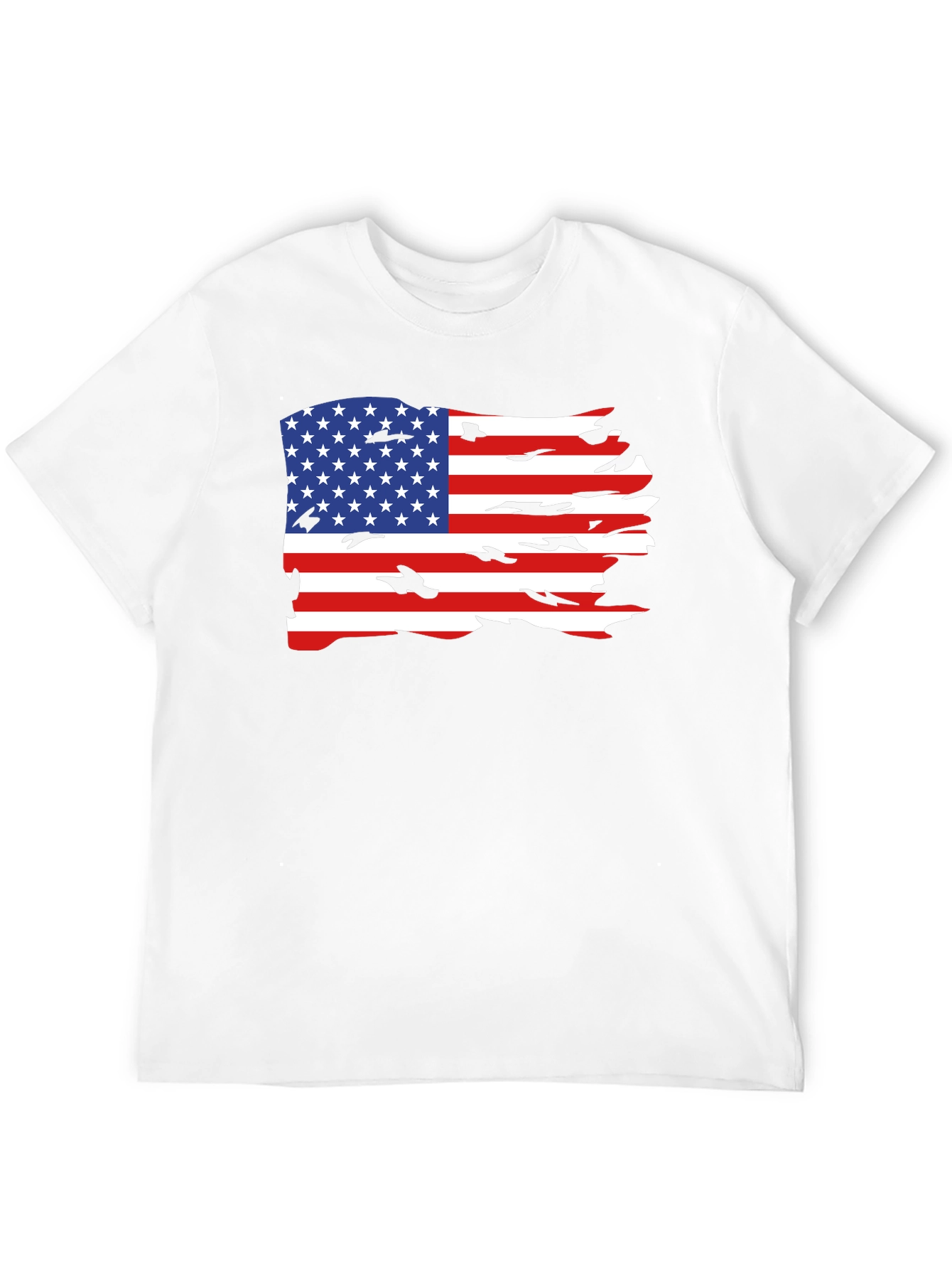 Black American Flag Graphic Tee view 12