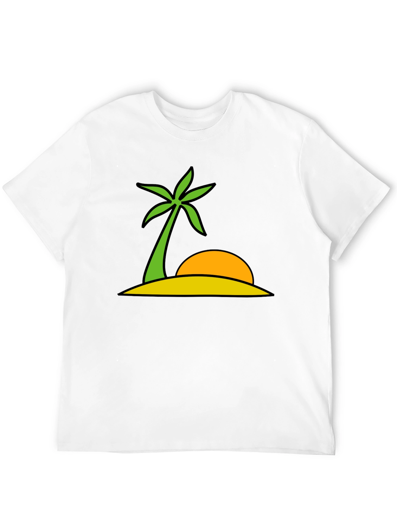 Black Tropical Island Graphic Tee - Summer Vibes view 12