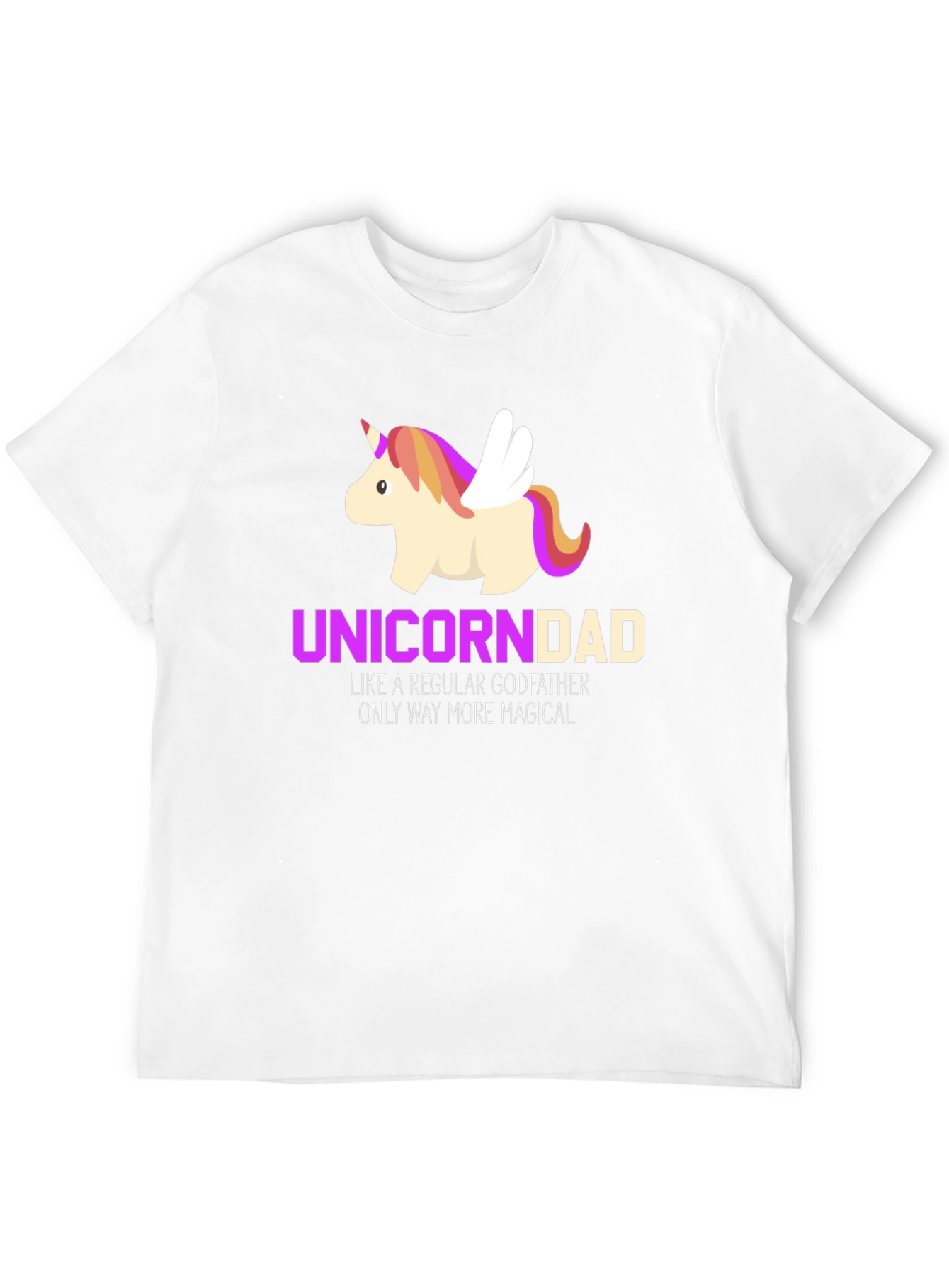Black Unicorn Dad Magical Godfather T-Shirt view 12