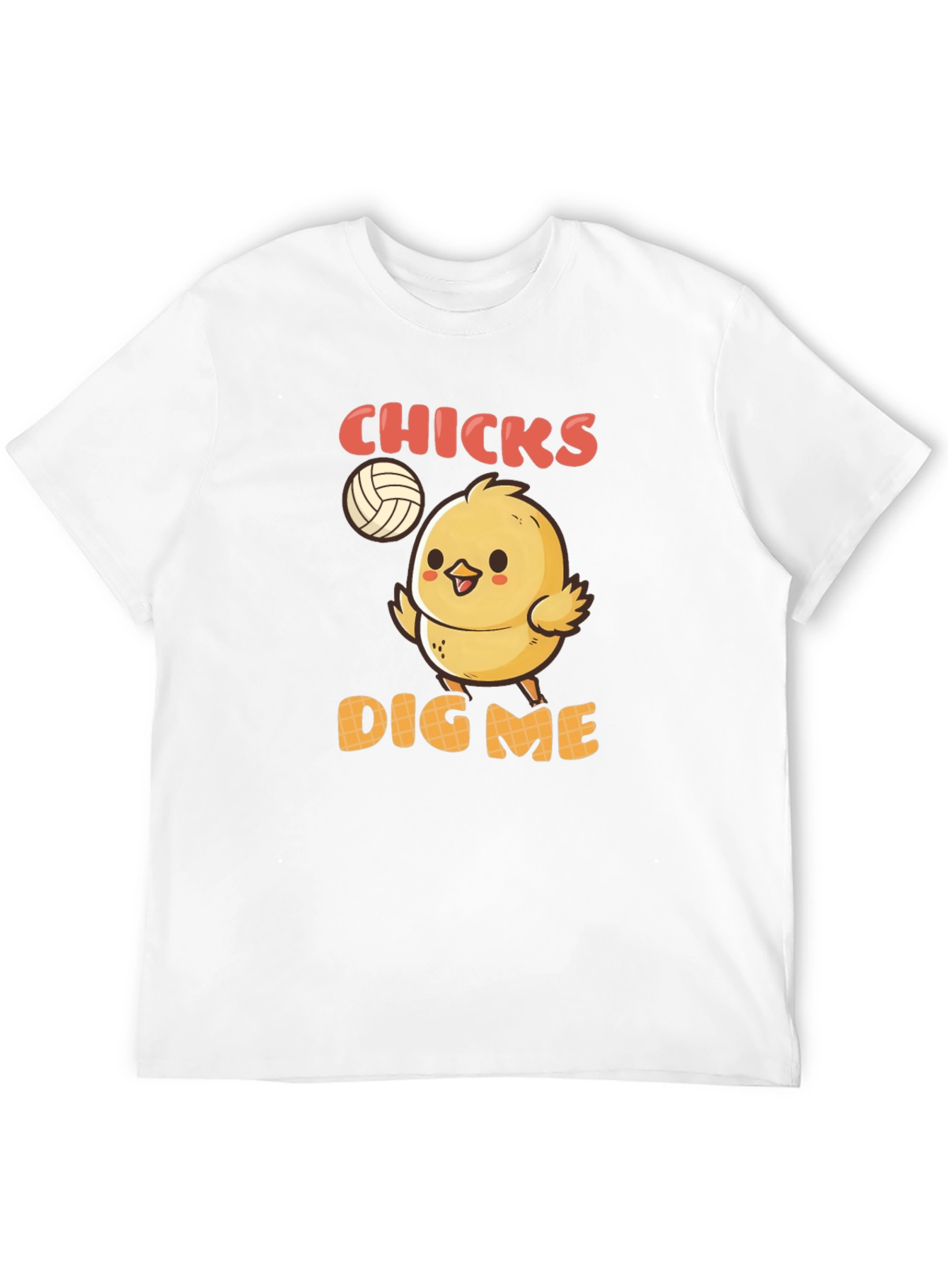 Black Chicks Dig Me T-Shirt - Volleyball Chick Graphic Tee view 12