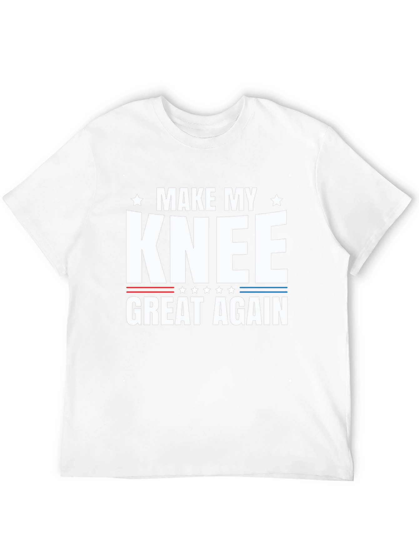 Black Make My Knee Great Again Graphic Tee view 12