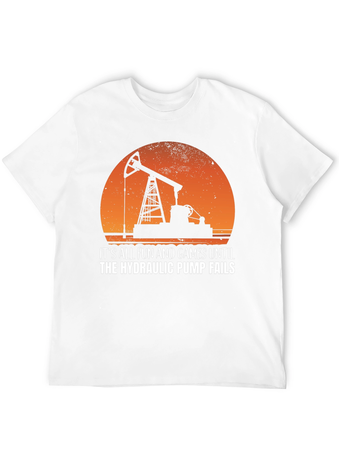 Black Hydraulic Pump Fails Funny T-Shirt view 12