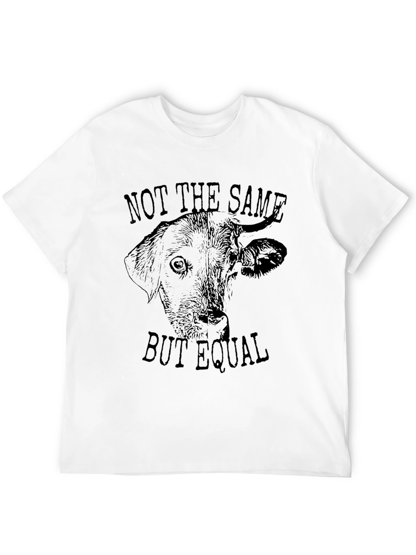 Black Not The Same But Equal Graphic T-Shirt view 12